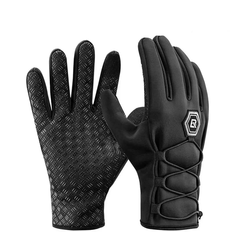 Thermofleece-Winddichte Touchscreen-Fahrradhandschuhe