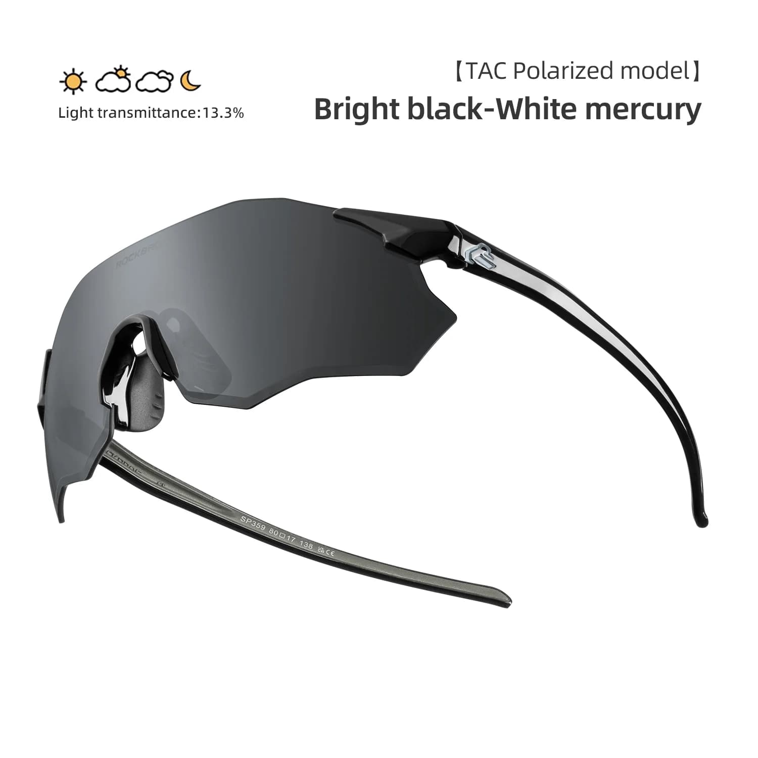 Fotochrome Polarisierte UV400 Fahrradbrille