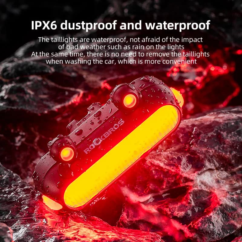 IPX6 wasserdichtes Typ-C Smart-Bremslicht mit Bremserkennung