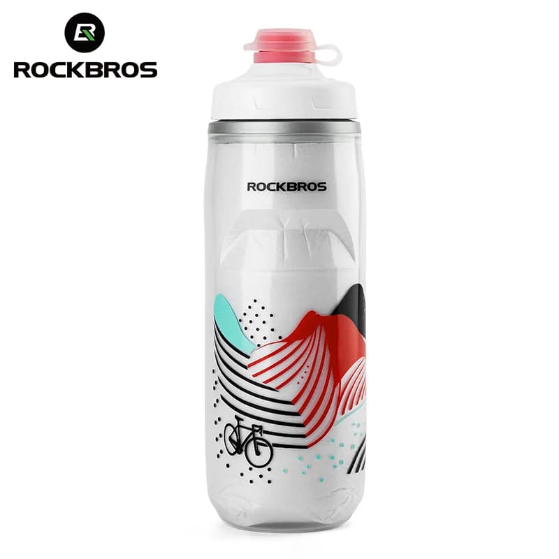 Isolierte Thermos-Trinkflasche aus Silikon, 620 ml