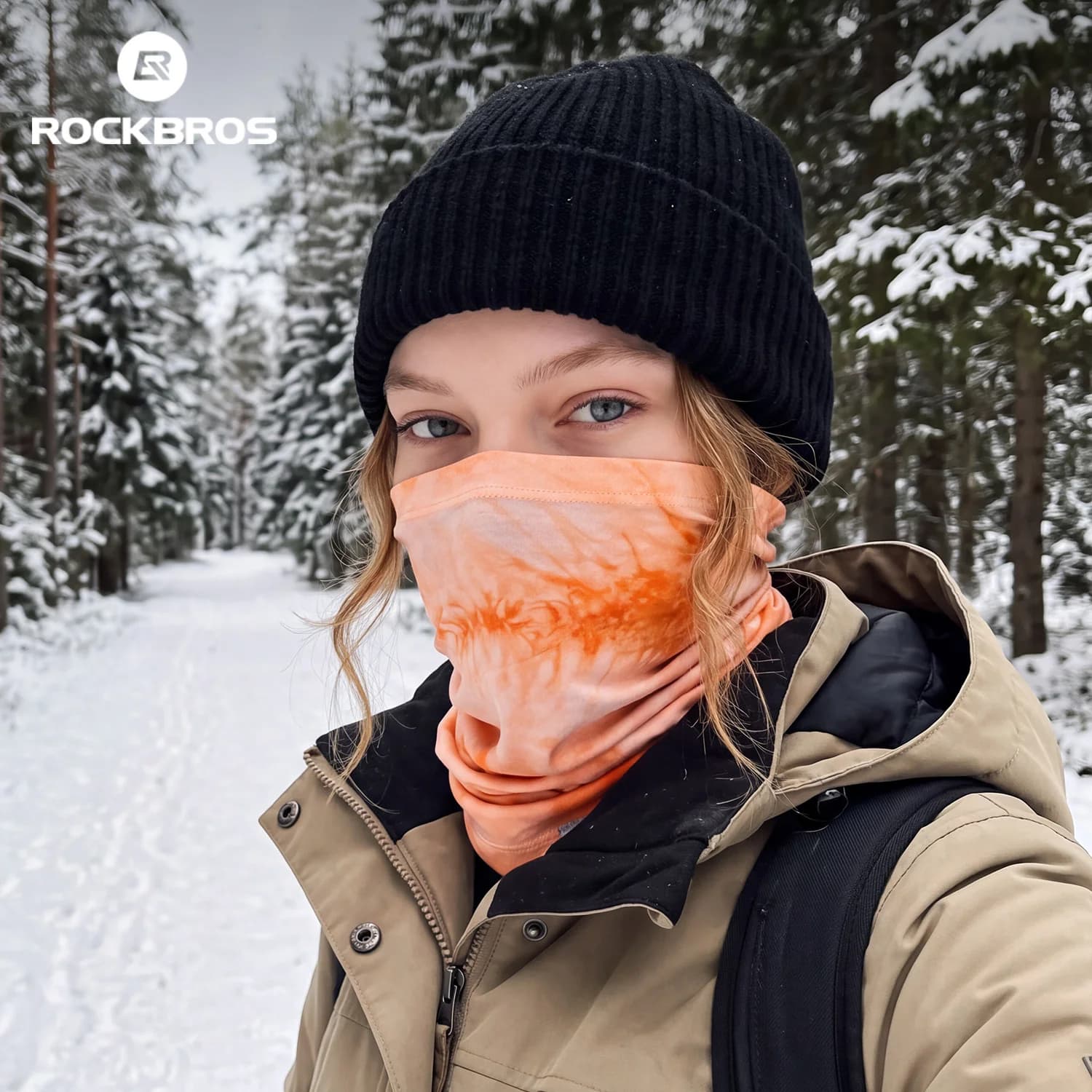 Thermischer Tencel-Woll-Gesichtsschutz für Winter-Radfahren