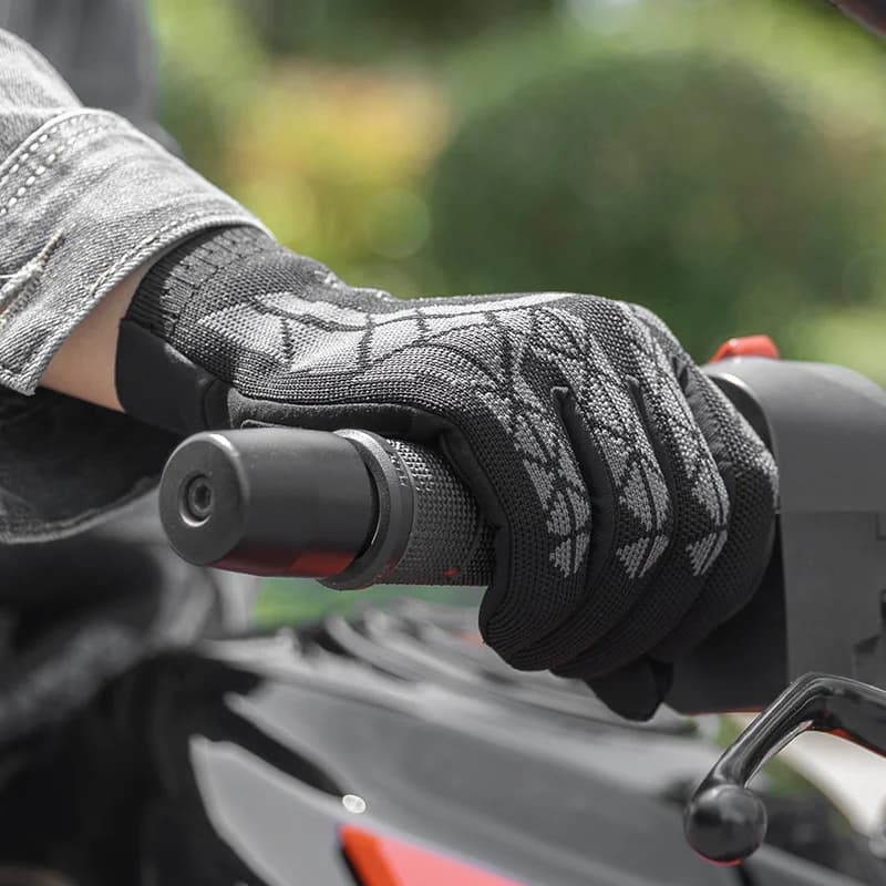 Atmungsaktive Vollfinger-Radhandschuhe mit Touchscreen-Funktion