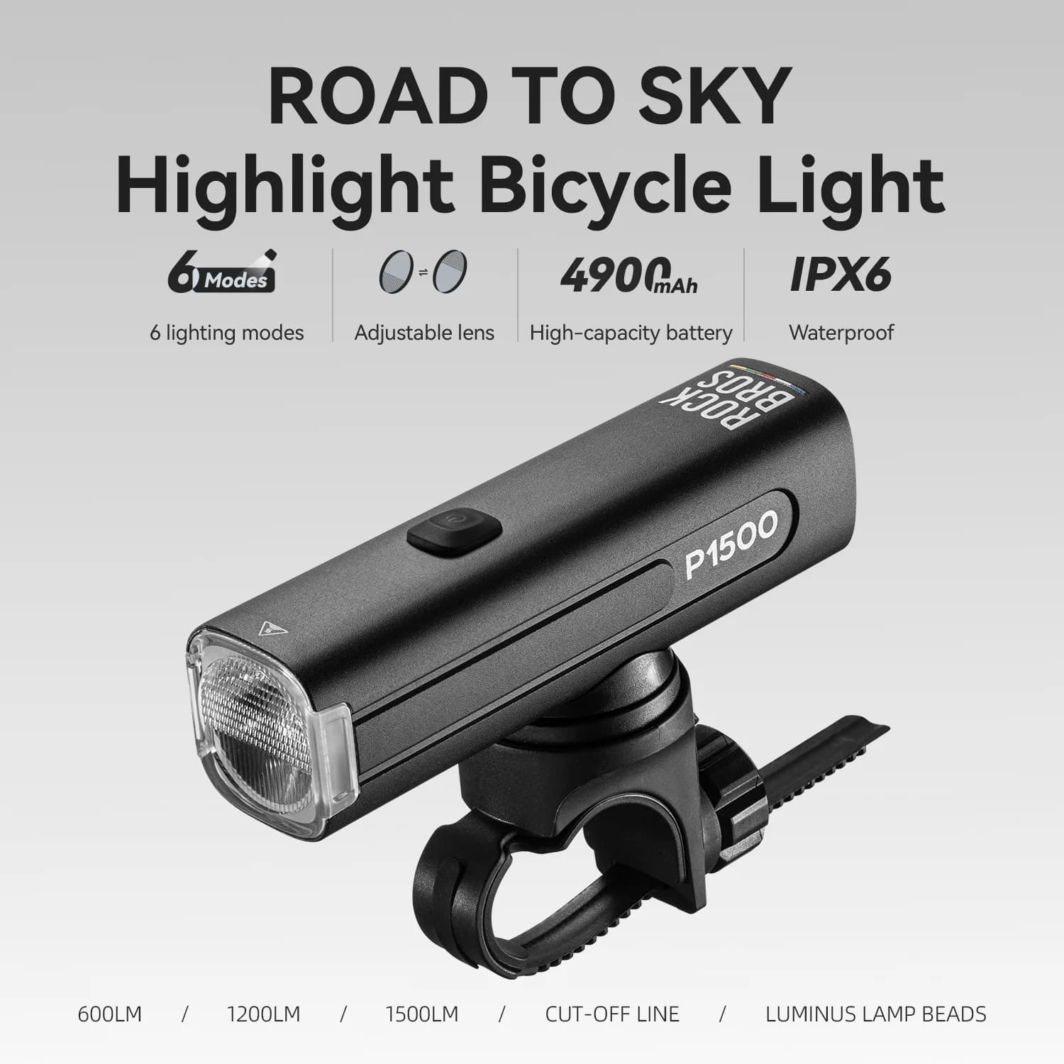 Helles LED-Fahrradlicht für MTB & Rennrad – Lenker-Vorderlicht