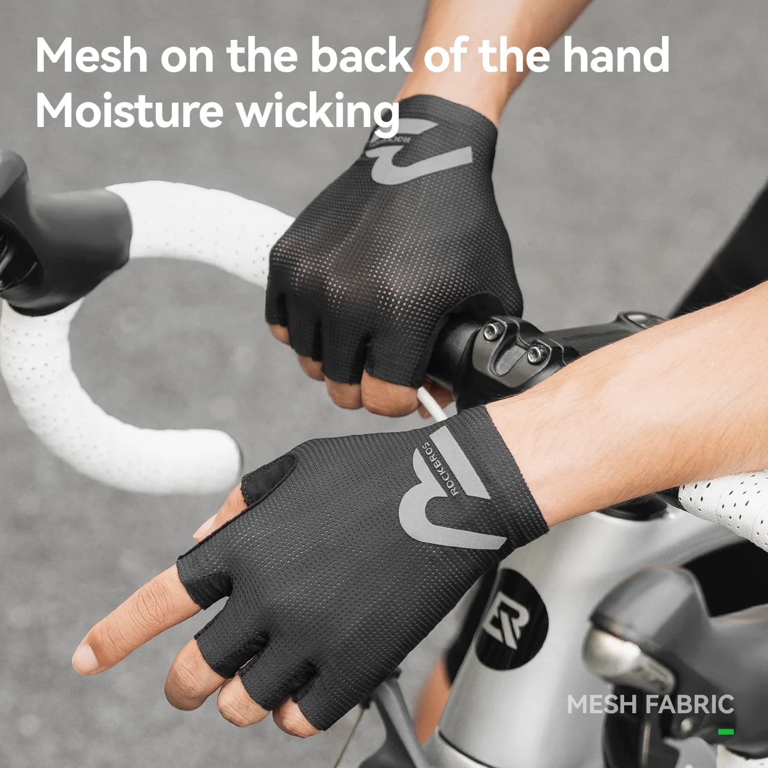 Halbfinger-Breathable-Fahrradhandschuhe