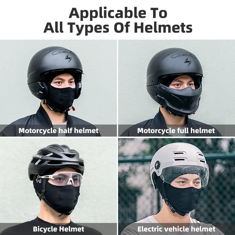 Atmungsaktives Eisseide-Gesichtsfahrrad-Cap