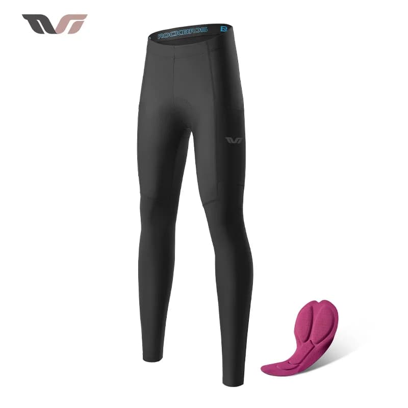 Damen Winter-Thermofleece-Radhose lang