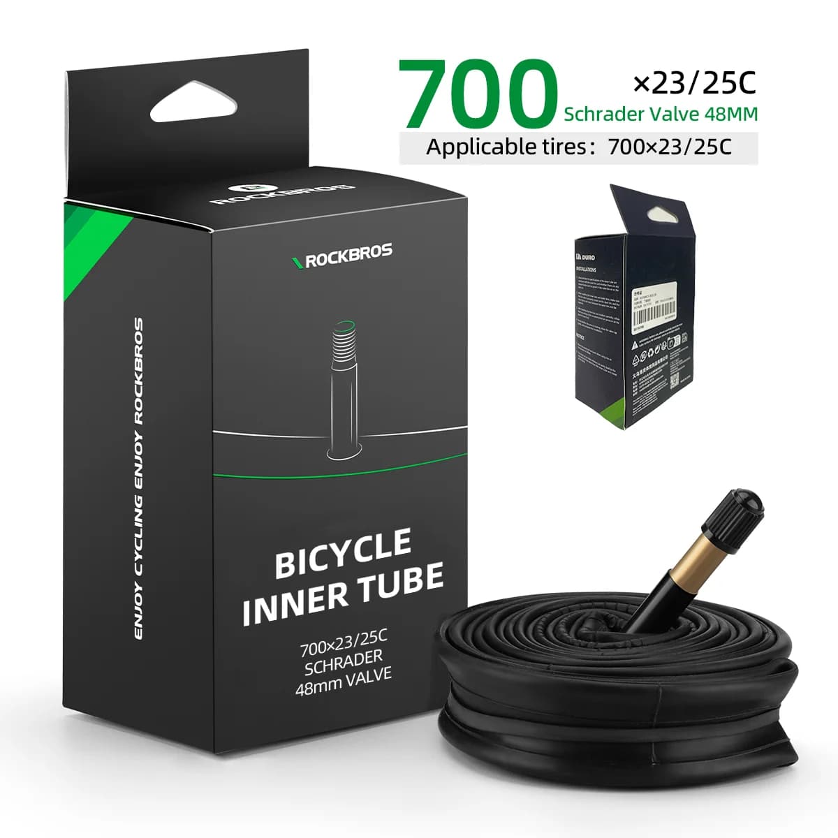 700C Butyl-Gummischlauch für Rennräder