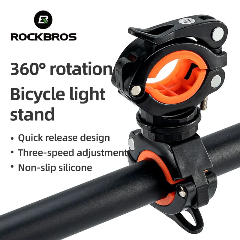 360° Drehbarer Schnellverschluss-Halterung für Fahrradlenker-Licht