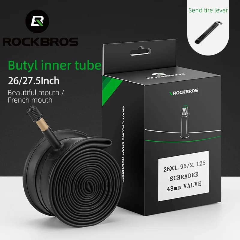 26/27,5 Zoll Butyl-Gummi Fahrradschlauch mit 48mm Ventil