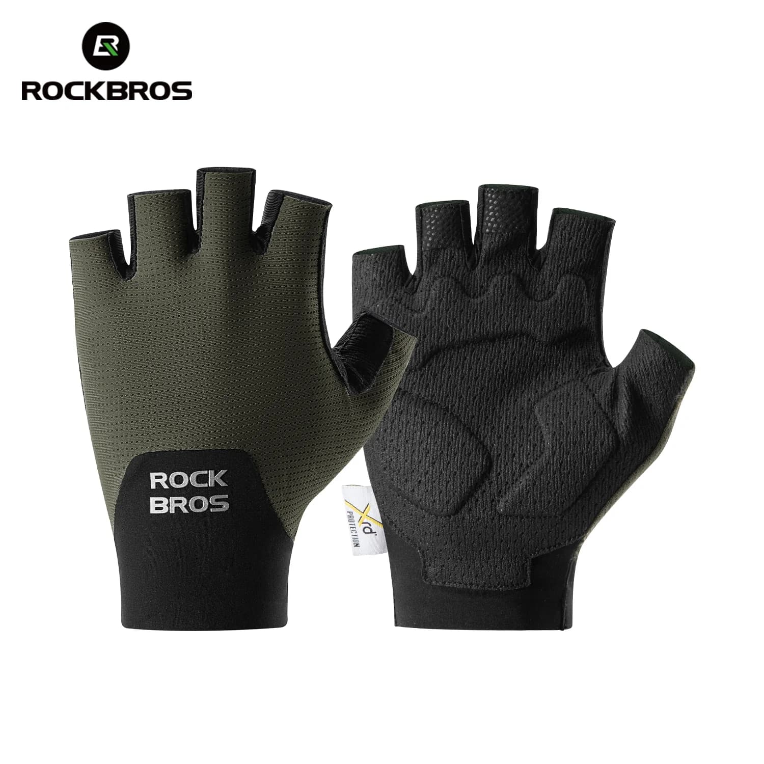 Stoßdämpfende Halbfinger-Radhandschuhe