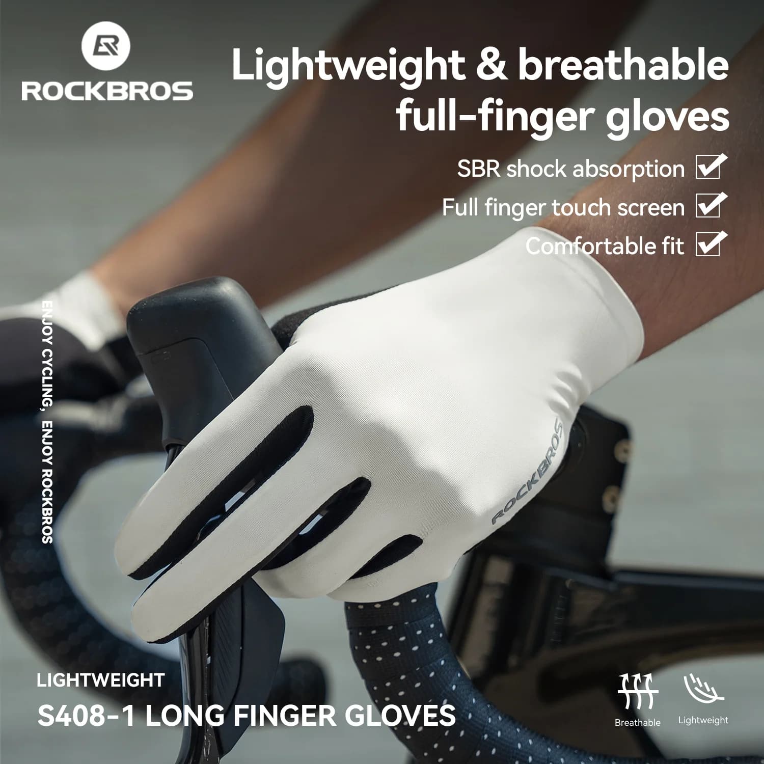 Leichte Vollfinger-Handschuhe mit Stoßdämpfung