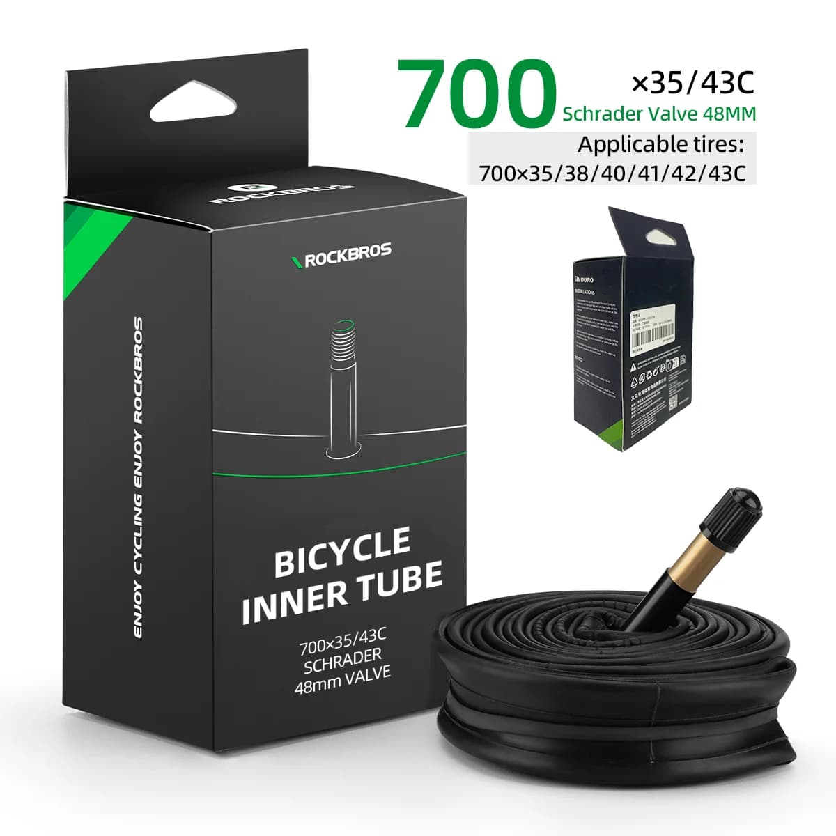 700C Butyl-Gummischlauch für Rennräder