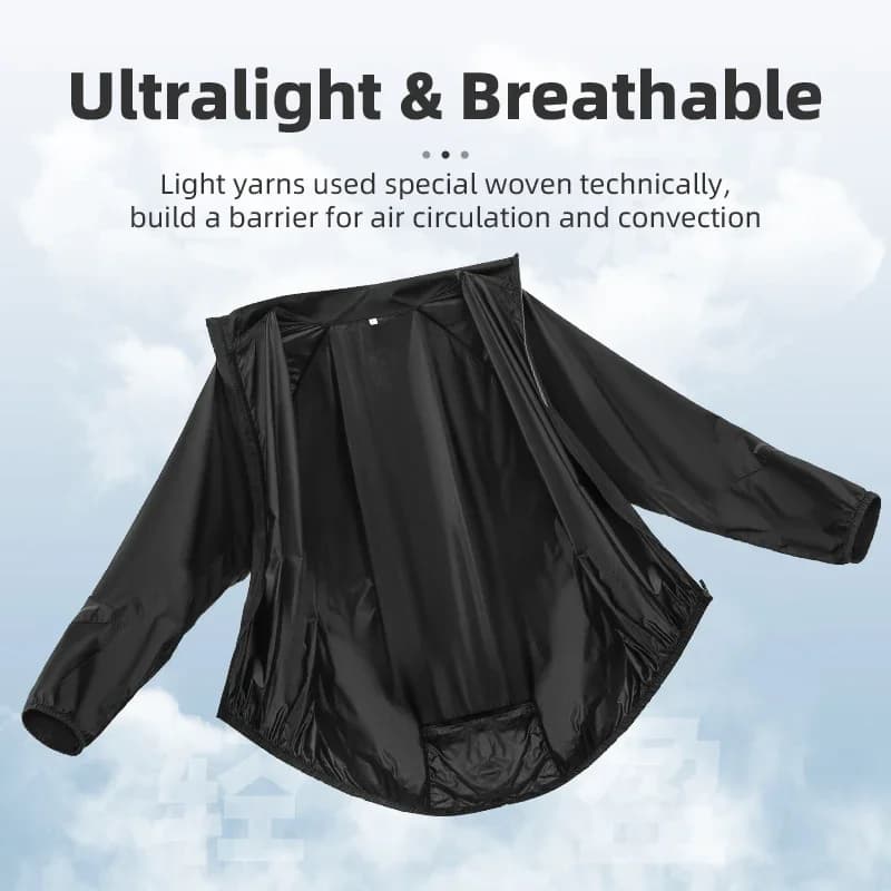 Atmungsaktive Sommer-Cycling-Jacke mit Sonnenschutz
