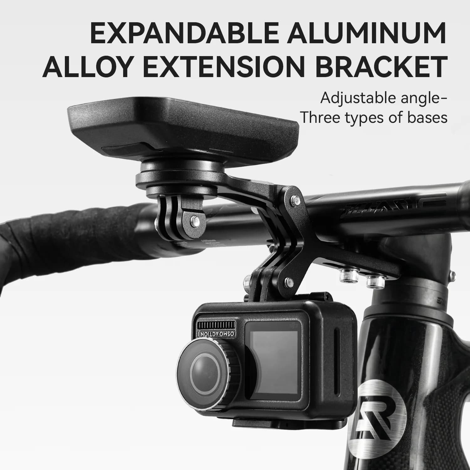 Ausziehbarer Halterungswinkel für Fahrradcomputer aus Aluminiumlegierung