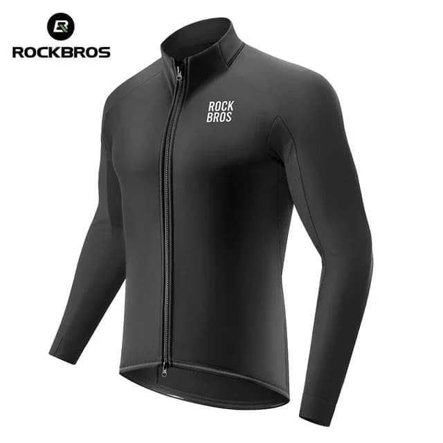 Herren Thermofleece Winddichte Fahrradjacke