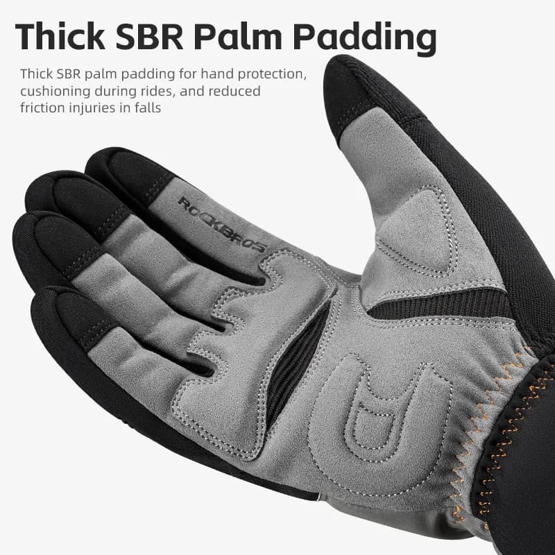 Thermofleece-Winterhandschuhe mit Touchscreen-Funktion für Radfahrer