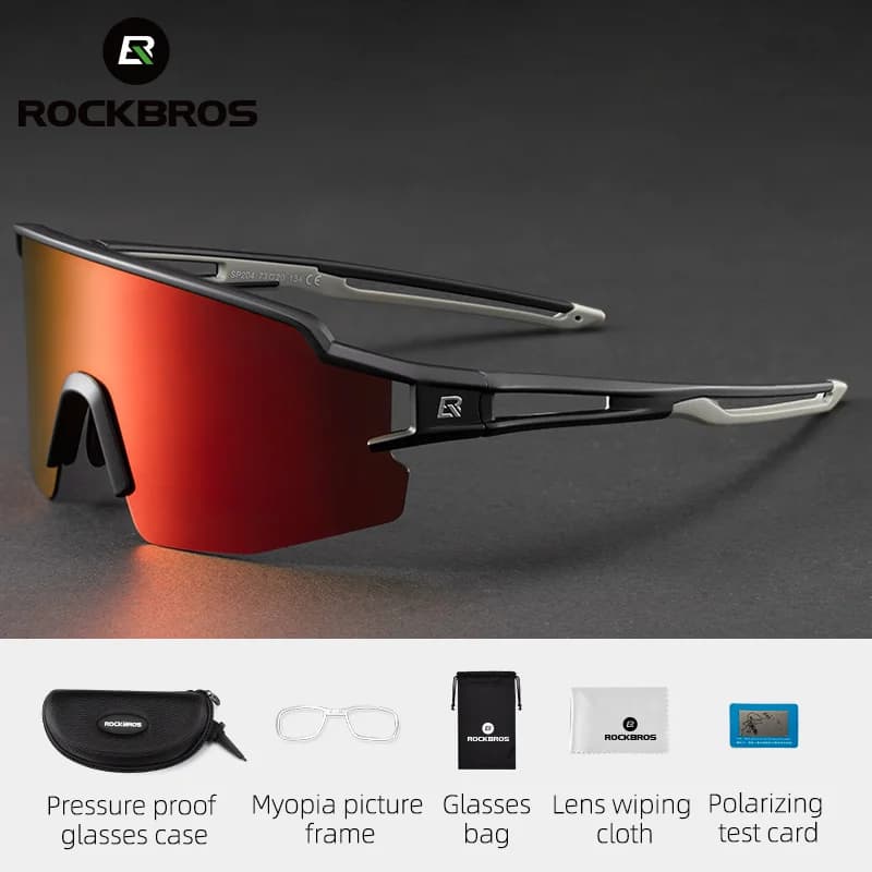 Polarisierte Fahrradbrille mit Myopie-Rahmen