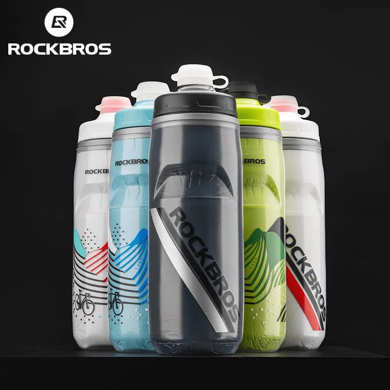 Isolierte Thermos-Trinkflasche aus Silikon, 620 ml