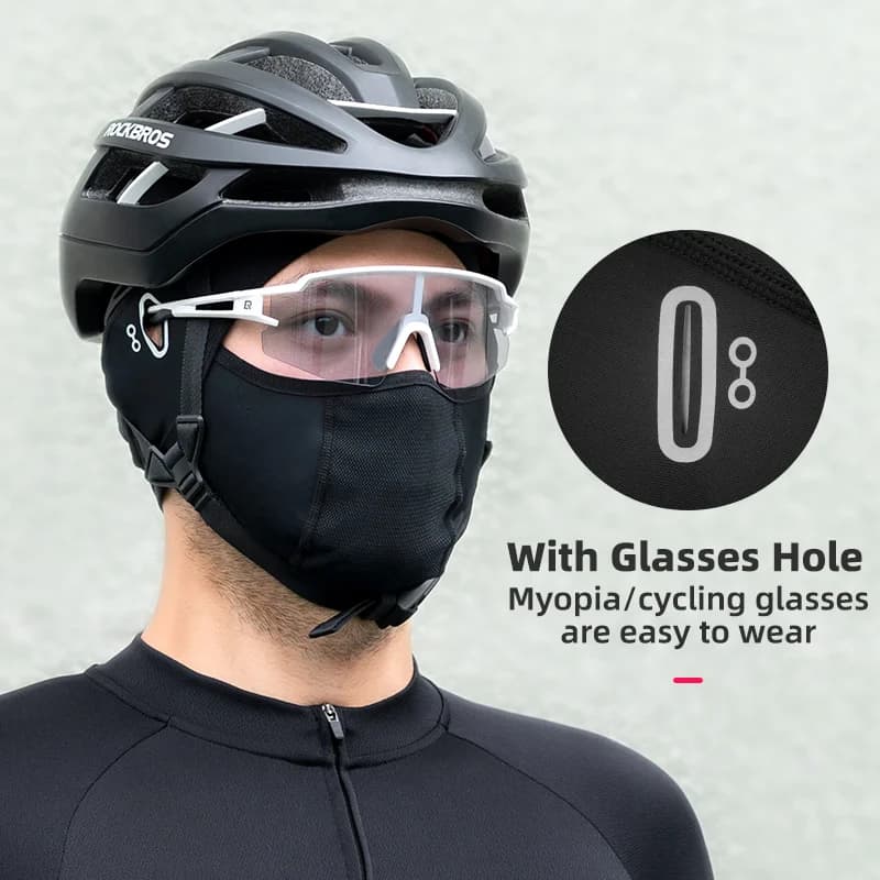 Atmungsaktives Eisseide-Gesichtsfahrrad-Cap