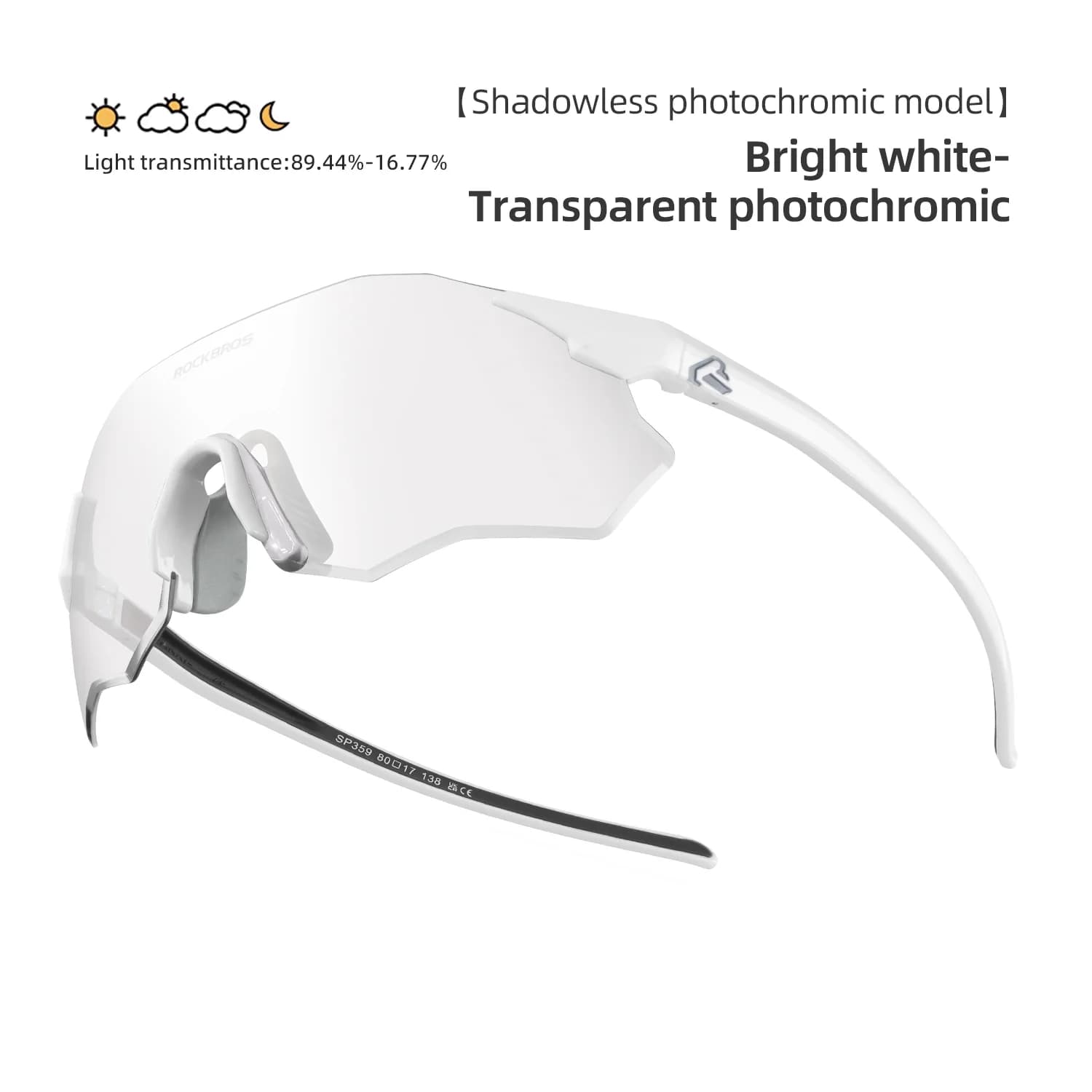 Fotochrome Polarisierte UV400 Fahrradbrille